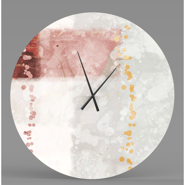 Ebern Designs Metal Wall Clock Wayfair